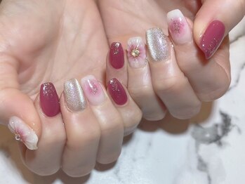 トラストネイル 佐野店(TRUST Nail)/ぷっくりお花ネイル