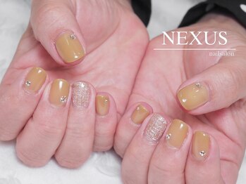 ネクサス(NEXUS)/春色のツイードネイル