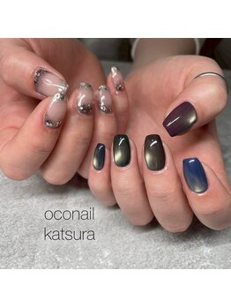 オコネイル ネイルサロンアンドスクール(OCO nail)/アシメデザインネイル