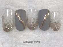 ネイルサロン リッティー(RITTY)/凸凹ミラーネイル　