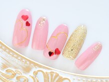 チェリーネイル(Cherry nail)/ラブリーバレンタインネイル