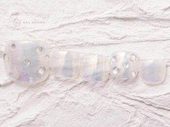 ネイルメゾン 渋谷店(NAIL MAISON)/うるうるオーロラフット¥5980