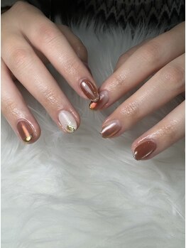 フラワーズネイル(flowers nail)/大人ニュアンスネイル