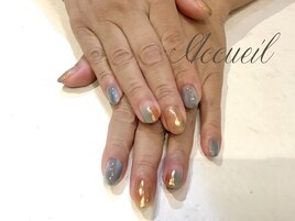 秋ニュアンスネイル