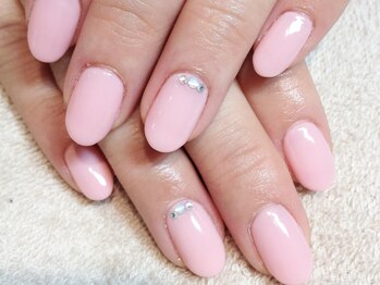 クォーターリゾートネイル(QUARTER RESORT nail)/シンプルワンカラーネイル☆