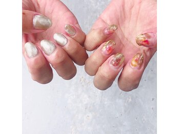 ピピランチェ(PIPIRANCHE)/秋のニュアンスネイル