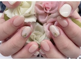 (中原)春色大理石ネイル