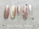 ミラーフラワーネイル　￥7980