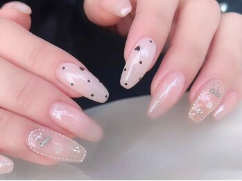 ネイルアイラッシュ アールエビス(R EBISU)の写真/キレイ&モチの良さに定評◎シンプル～トレンドまで◎上品で洗練されたデザインが当店で人気です！