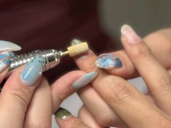 １．ネイルオフ ※付替えの場合