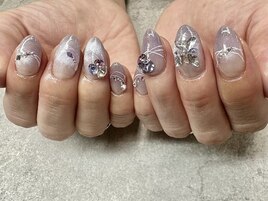 2025夏ネイル【ストーンネイル】