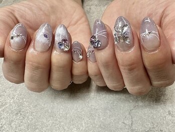 ネイルサロンファストネイルプラス 新宿店(FAST NAIL PLUS)/2025夏ネイル【ストーンネイル】