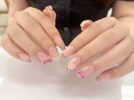 ヒョウ柄/フレンチ/リボン