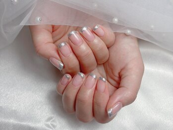 ベルフィオーレ 拝島店(bel fiore)/フレンチ シルバーラメ