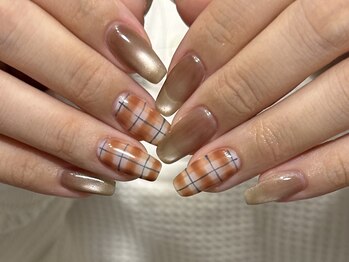 レアネイル(Lea nail)/チェックデザイン