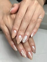 ザ バームシックス 銀座三丁目店(THE BALM six)/冬ネイル/上品パールネイル