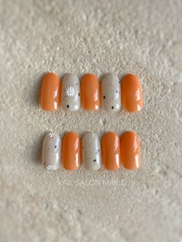 大理石テラゾー×カラフル×花柄