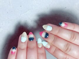定額アートボーダーネイル