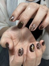 テソロネイル(TESORO nail)/ヒョウ柄ネイル
