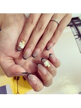 ジスト 豊中店(JIST)/グラデーション黒フレンチ