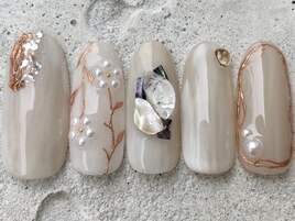 天然石ミラーフラワー ¥13000