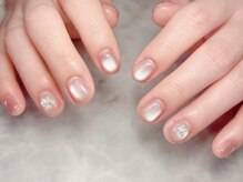 ブリスフルハピネス(Blissful happiness)/ピンクマグネットにリボン