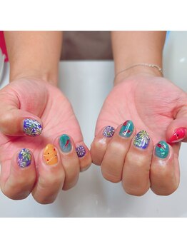 モカネイル(moca nail)/お祭りネイル