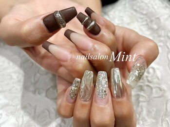 非対称ニュアンスネイル♪