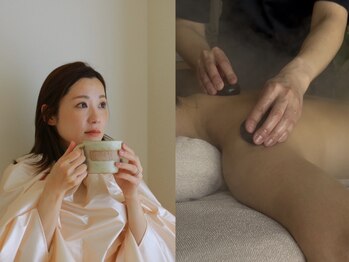 オーク(o.a.k)の写真/肌寒くなるこの季節にホットストーン付リンパマッサージ、よもぎ蒸しの温もりで癒されるひとときを♪