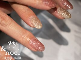 シャンパンゴールド. 韓国ネイル