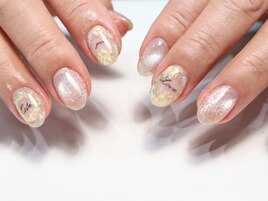 手書きのミモザアートで春気分