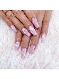 オーロラパープルネイル