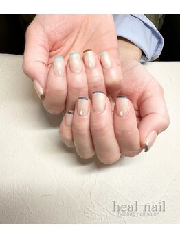 ヒールネイル(heal nail)/スキニーfrench