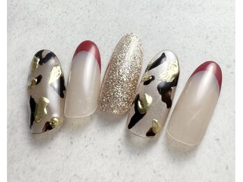 ナバナ(nabana)/秋先取り【レオパードネイル】