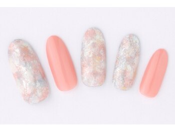 エムスラッシュ ネイル たまプラーザ(M.SLASH)/タイダイ風ホイルネイル