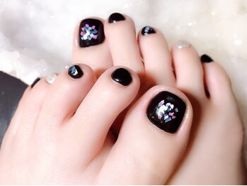 フット シックな大人ネイル