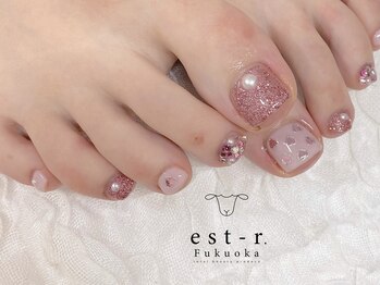 エストアール 博多口店(est-r.)/#ハートネイル#フットネイル