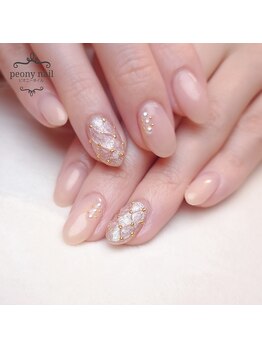 ピオニーネイル(peony nail)/キルティングネイル