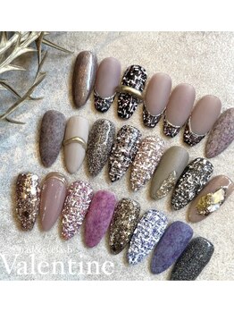 ネイルサロン ヴァレンタイン(nailsalon Valentine)/ツイードネイルも人気