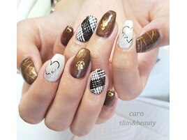 バレンタインネイル