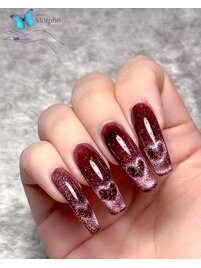 ハートマグネットネイル