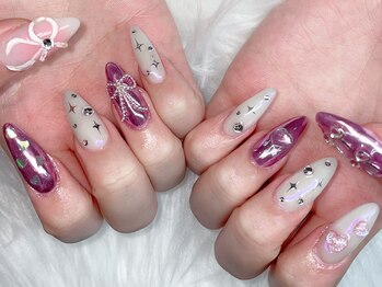 ネイルアルバ(Nail ALBA)/リボンネイル