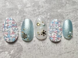 【初回オフ無料】ツイードネイル