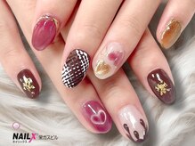 ネイリックス 栄ガスビル(NAILX)/バレンタインネイル
