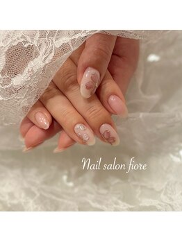 フィオーレ(fiore)/ピンクマグネット輝く桜ネイル
