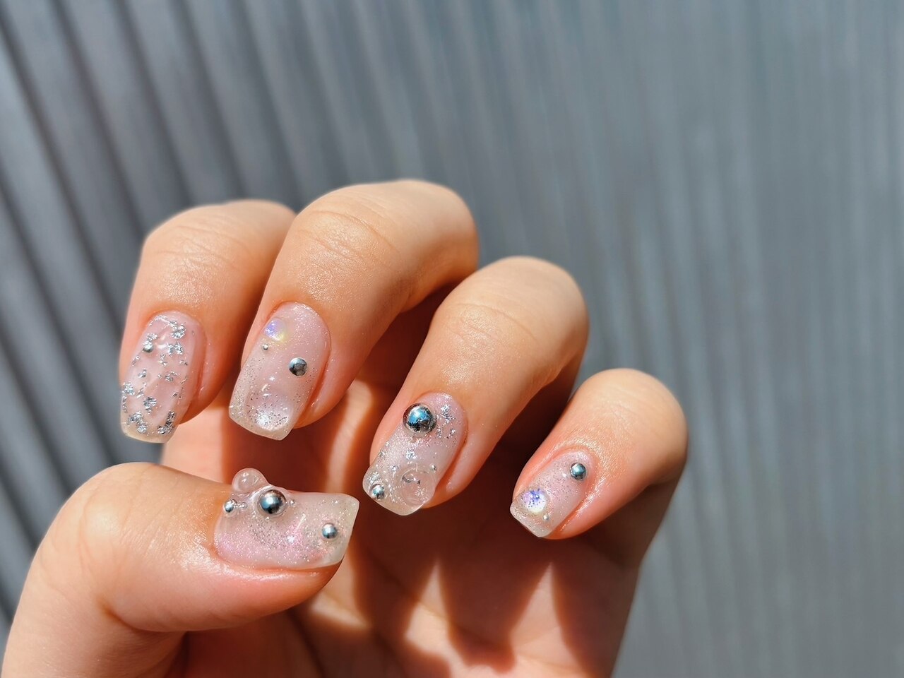 プチプラで楽しむうるうるフレンチネイル✨ ネイルチップ ワンホン