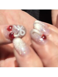 さくらんぼネイル