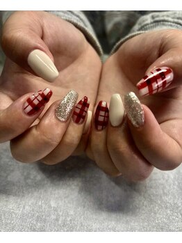 プティットスリール 半田店(Petit Sourire)/チェックネイル