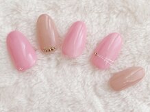 ネイルサロンアンドスクール アイビー(IVY)/大人可愛くシンプルネイル♪