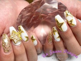 【自爪ネイル】星ネイル